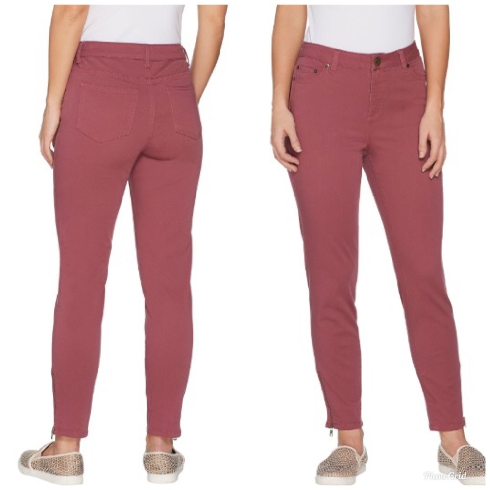 [LOGO] Petite Stretch Twill Ankle Pant